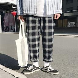 格子裤子搭配图片,打造街头潮流风采